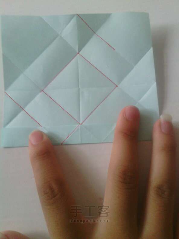 方便的方形小盒子 折纸教程 第5步