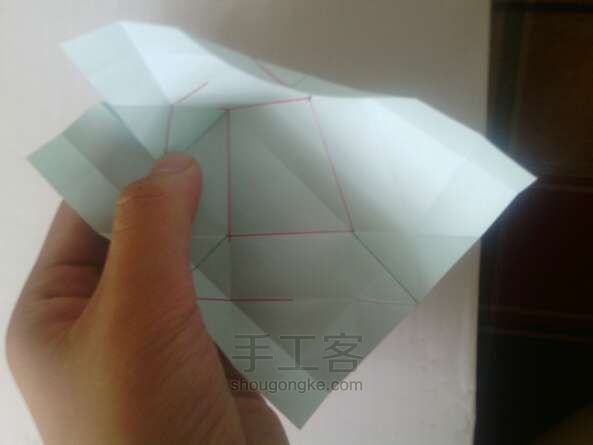 方便的方形小盒子 折纸教程 第7步