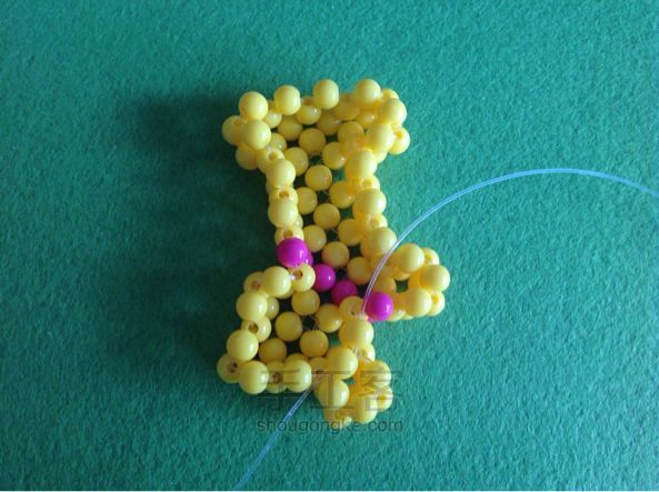 串珠挂件—手工制作教程 第11步