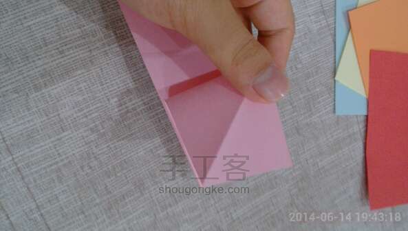 爱心折纸  『最简单款』表白方便哦！ 第3步