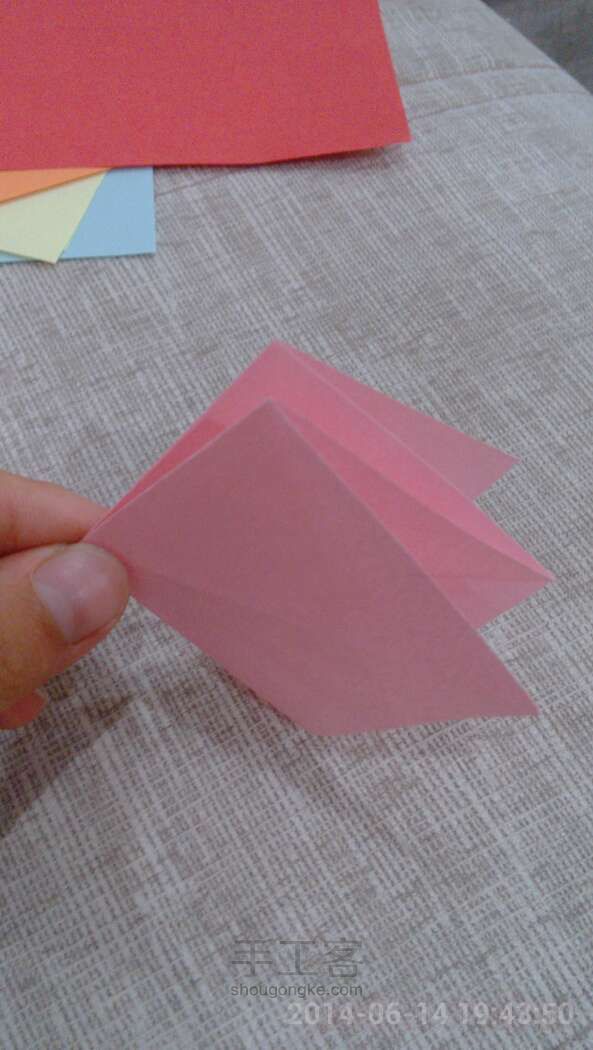 爱心折纸  『最简单款』表白方便哦！ 第5步