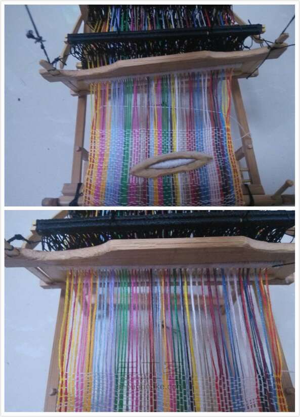 竹制 小型织布机【真的能织布】 第17步