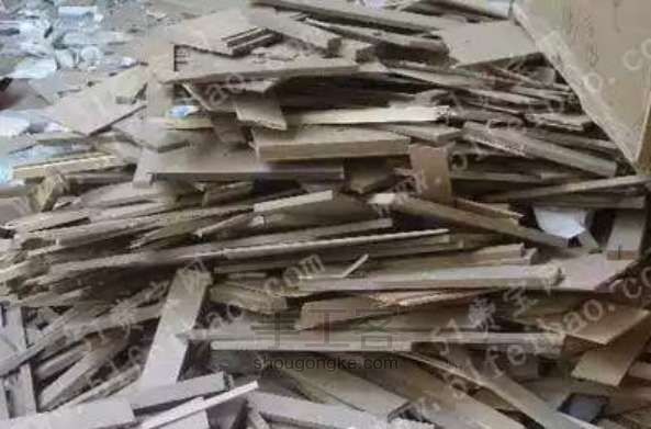 废木板回收改造diy花盆架子 第1步