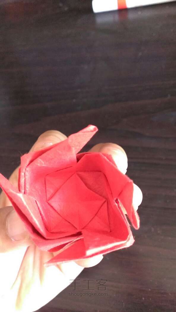 川崎玫瑰折纸教程 第15步