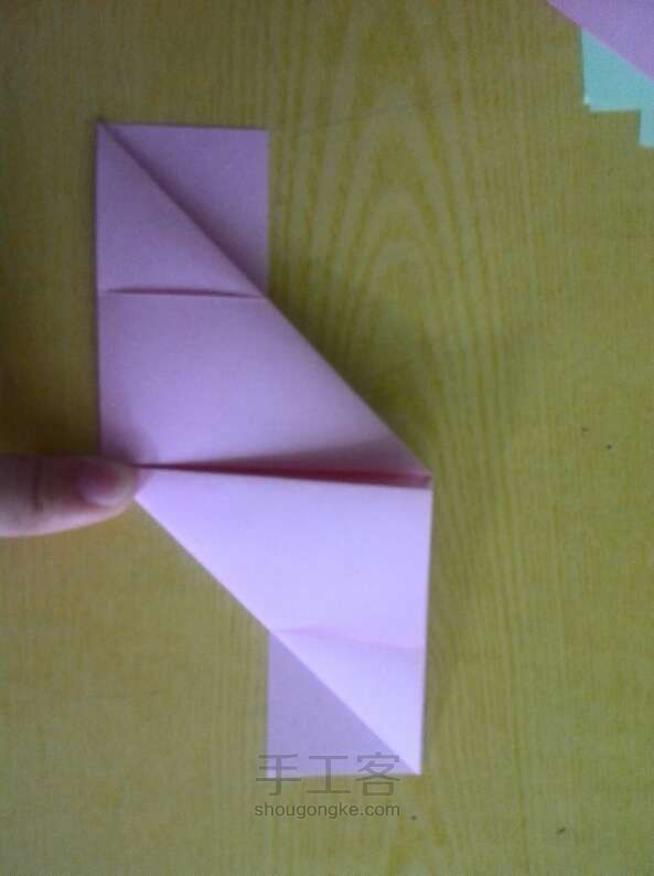 魔方玫瑰折纸教程 第6步