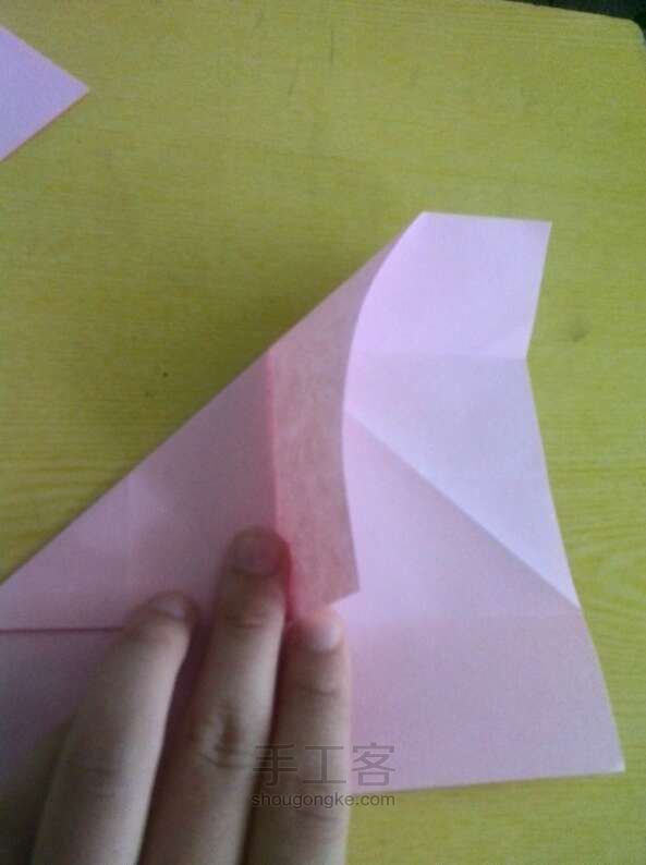 魔方玫瑰折纸教程 第9步