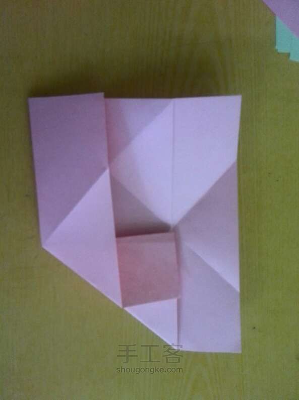 魔方玫瑰折纸教程 第12步