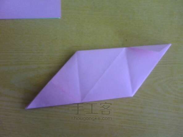 魔方玫瑰折纸教程 第16步