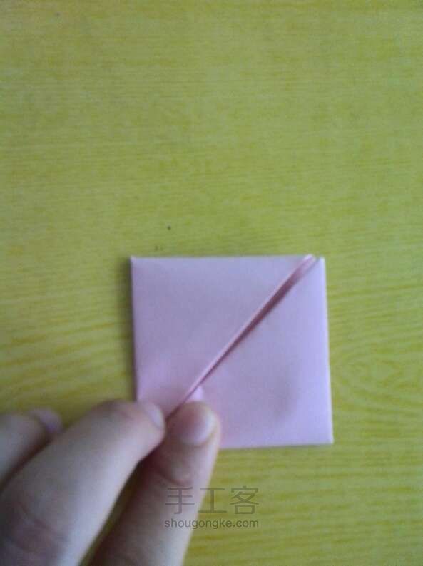 魔方玫瑰折纸教程 第18步