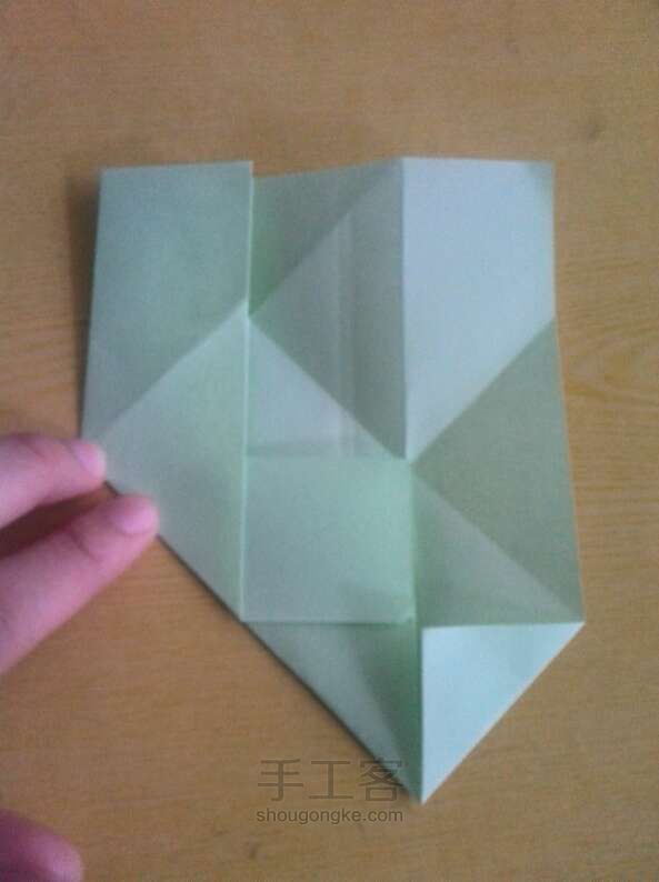 魔方玫瑰折纸教程 第24步