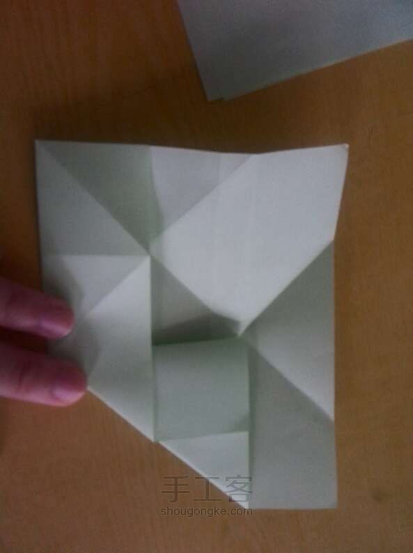 魔方玫瑰折纸教程 第26步