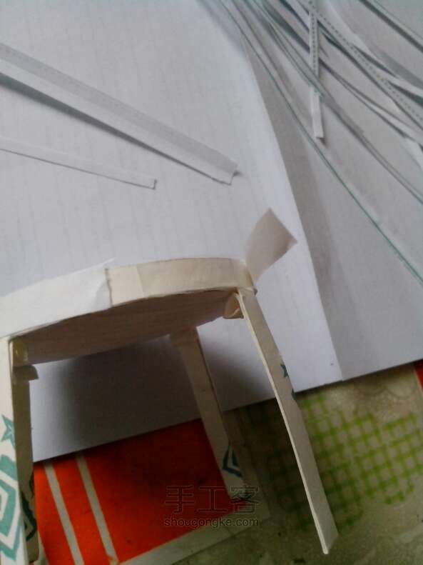 纸杯藤椅 手工制作 第19步