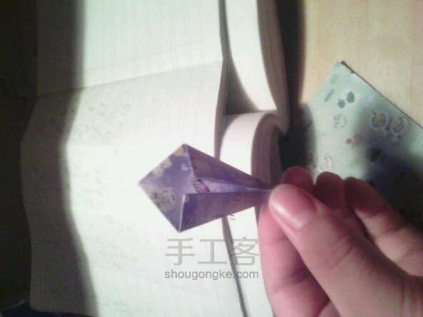 千纸鹤 折纸教程 第4步