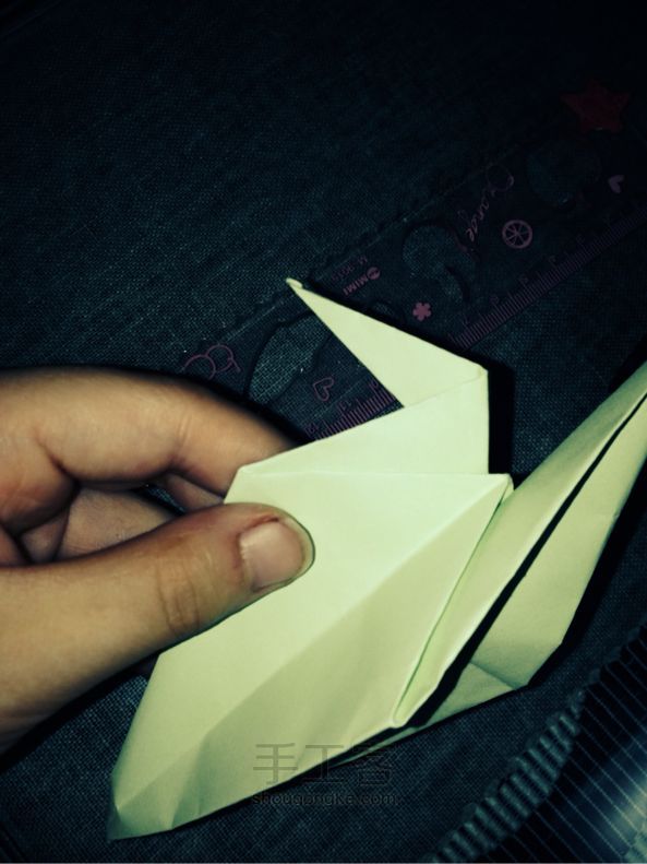 纸鹤折纸教程 第12步