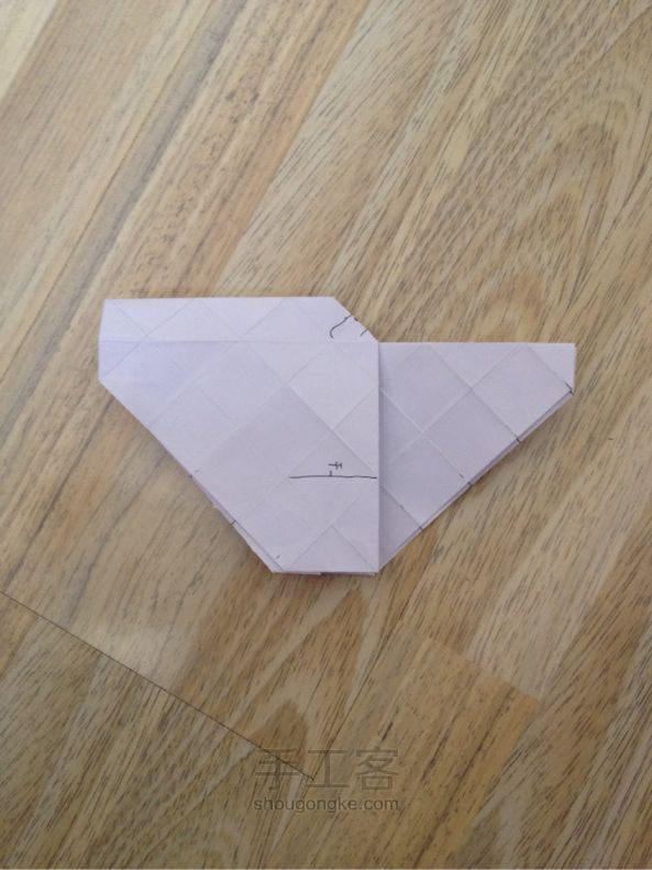 川崎玫瑰手工折纸 第4步