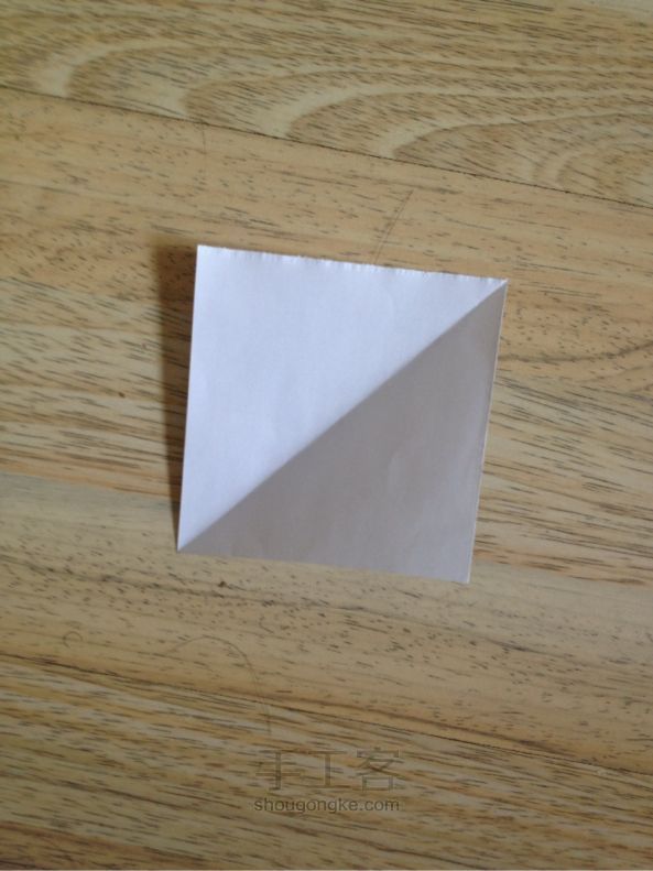 纸鹤手工折纸 第1步