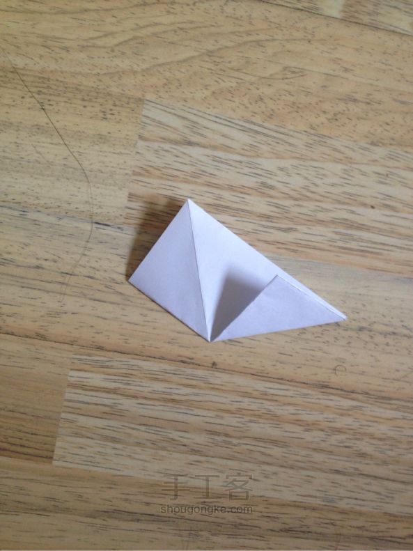 纸鹤手工折纸 第3步