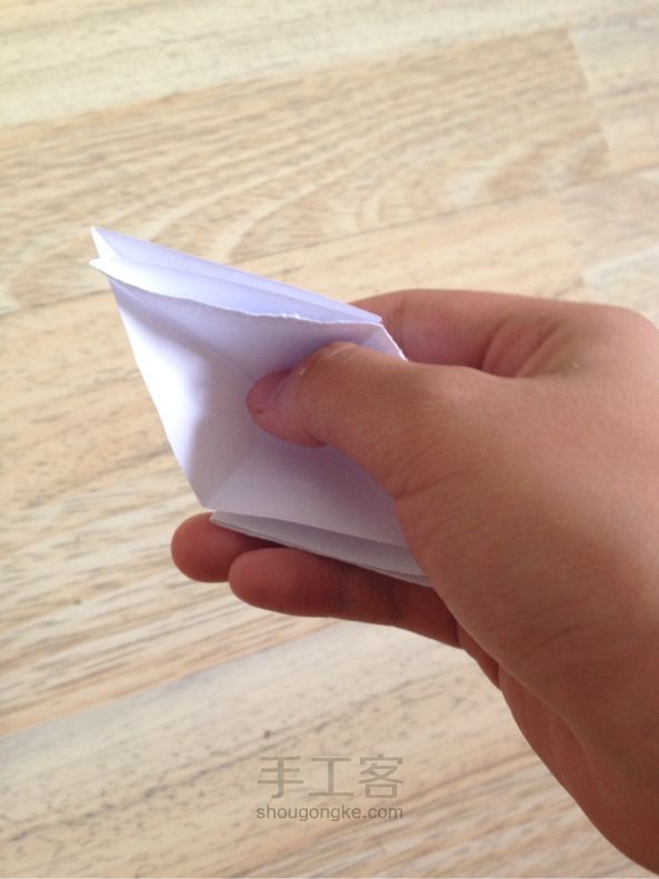 纸鹤手工折纸 第5步