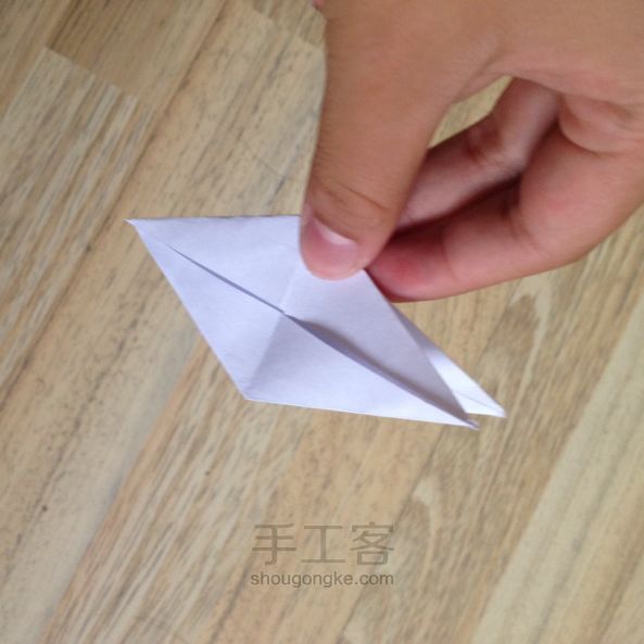 纸鹤手工折纸 第10步