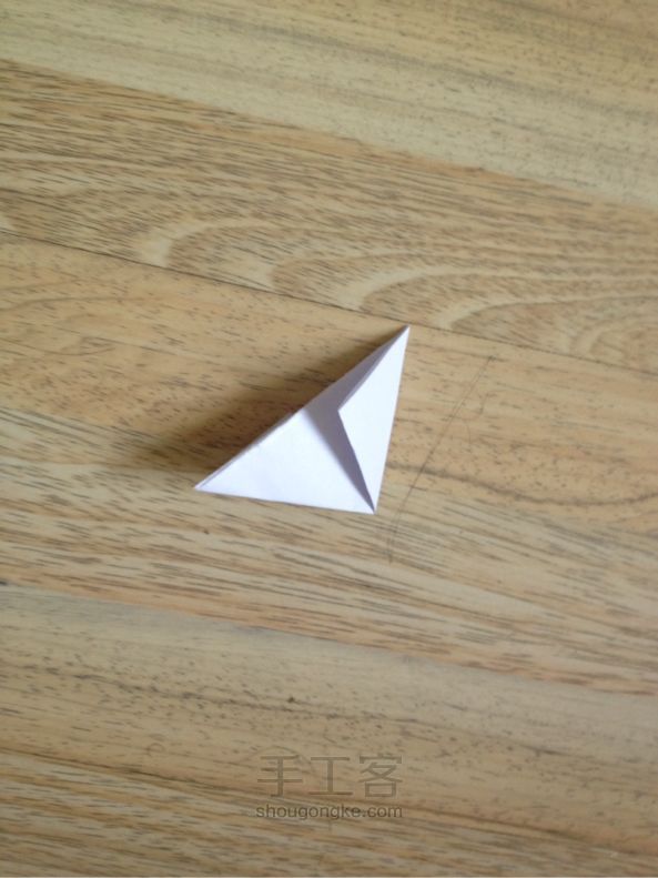 纸鹤手工折纸 第4步