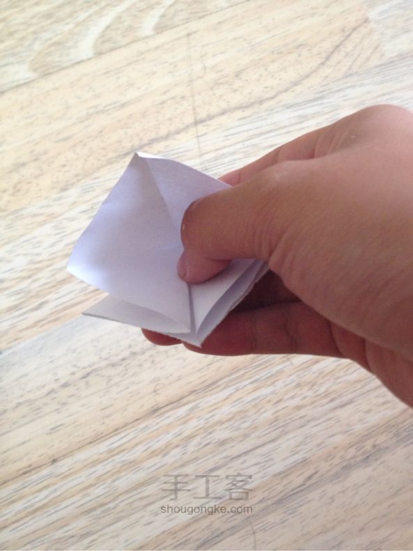 纸鹤手工折纸 第7步