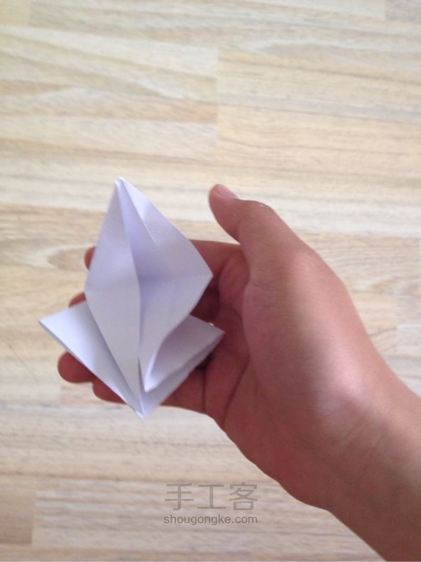 纸鹤手工折纸 第8步
