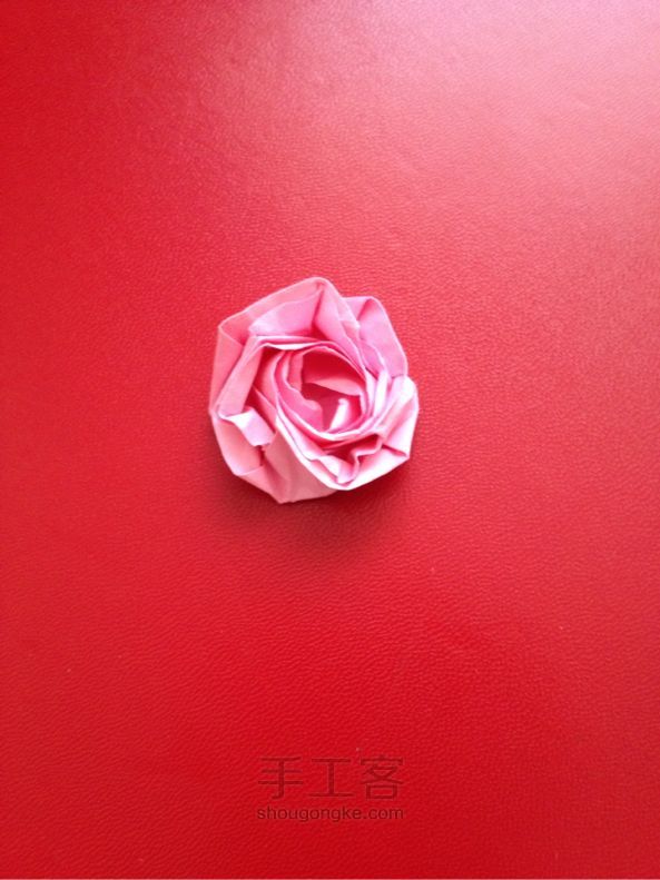 玫瑰花手工折纸 第19步