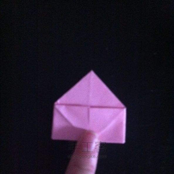 可爱的爱心 折纸教程 第8步