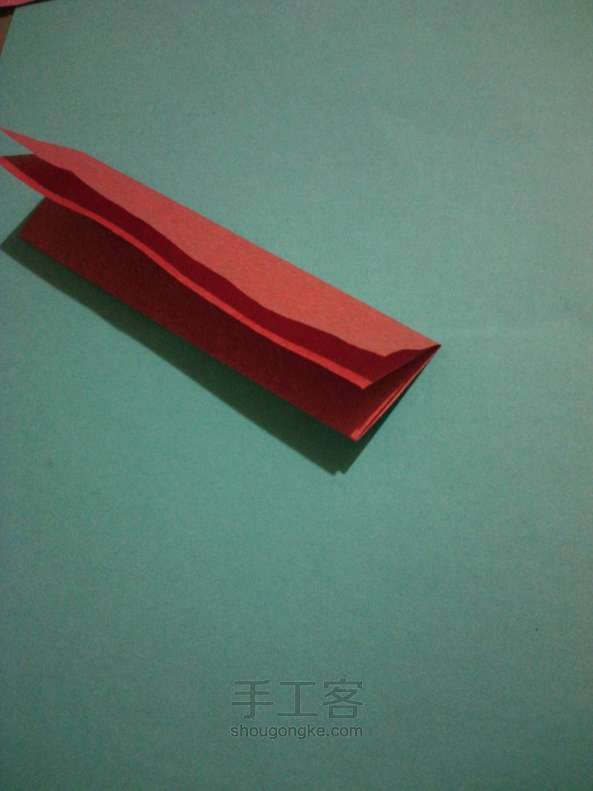 纸折川崎玫瑰 折纸教程 第3步