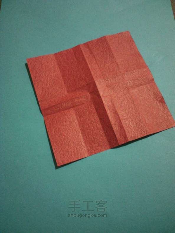 纸折川崎玫瑰 折纸教程 第6步