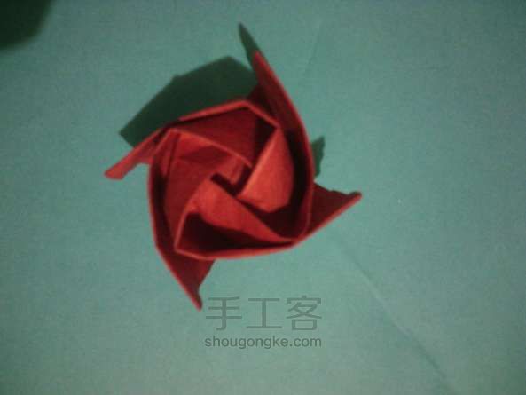 纸折川崎玫瑰 折纸教程 第16步