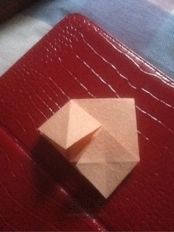 钻石玫瑰折纸教程 第4步