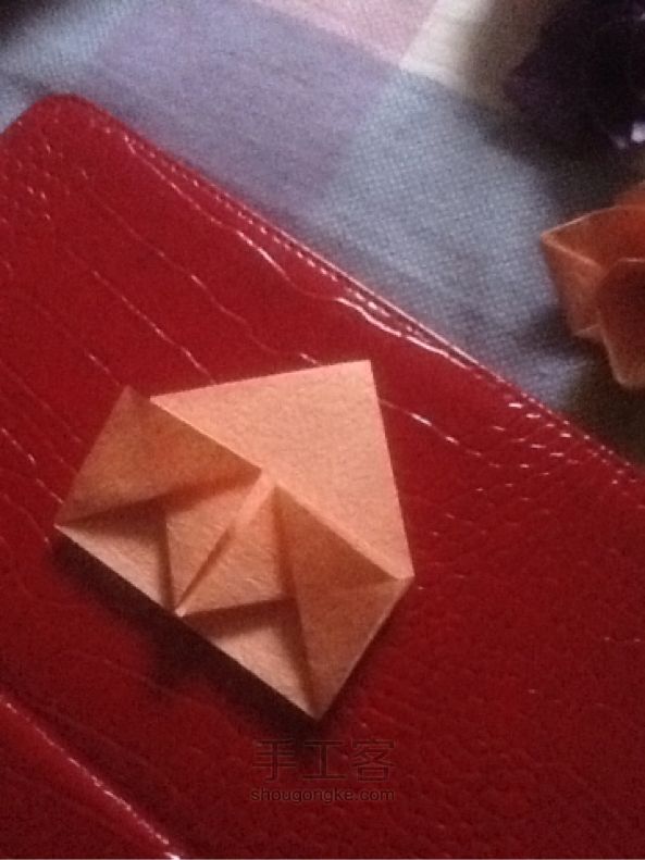 钻石玫瑰折纸教程 第5步