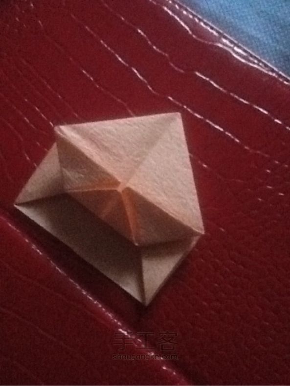 钻石玫瑰折纸教程 第10步