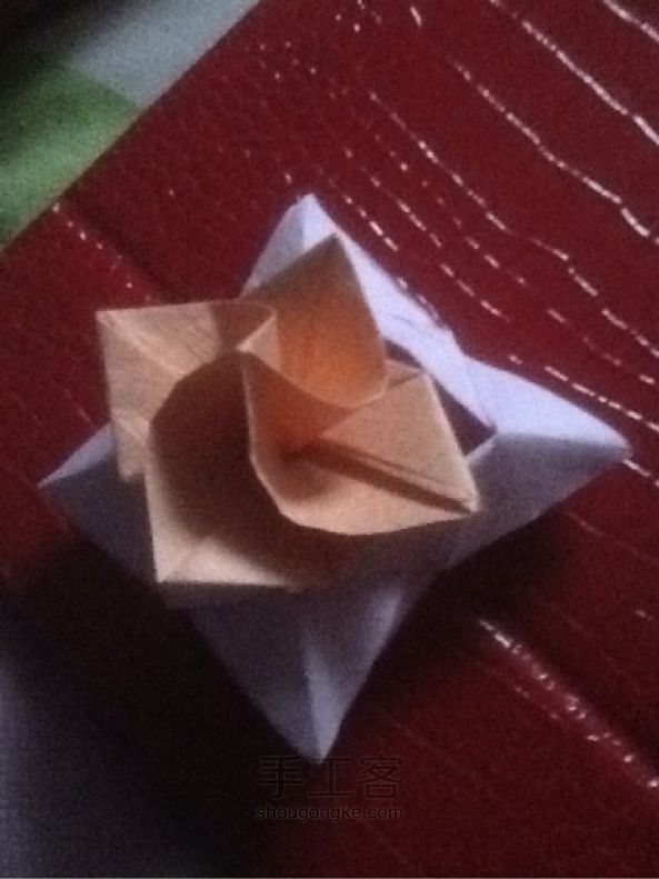 钻石玫瑰折纸教程 第19步