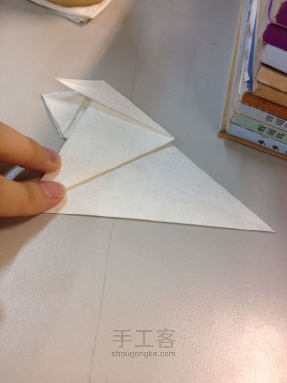 折纸绣花鞋教程 第15步