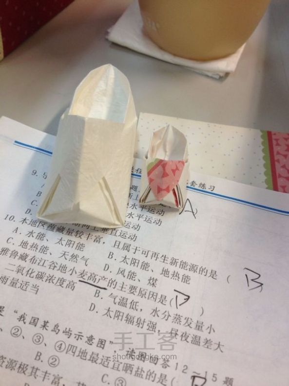 折纸绣花鞋教程 第21步