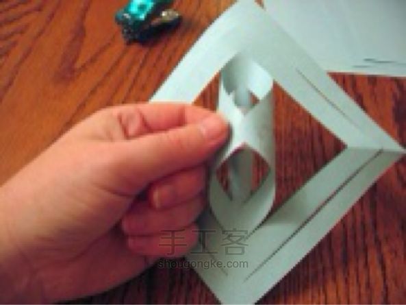 3D雪花 折纸教程 第6步