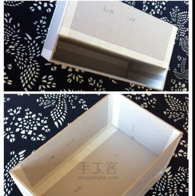 盒布在一起 6⃣️ 抽屉式纸抽盒 第4步
