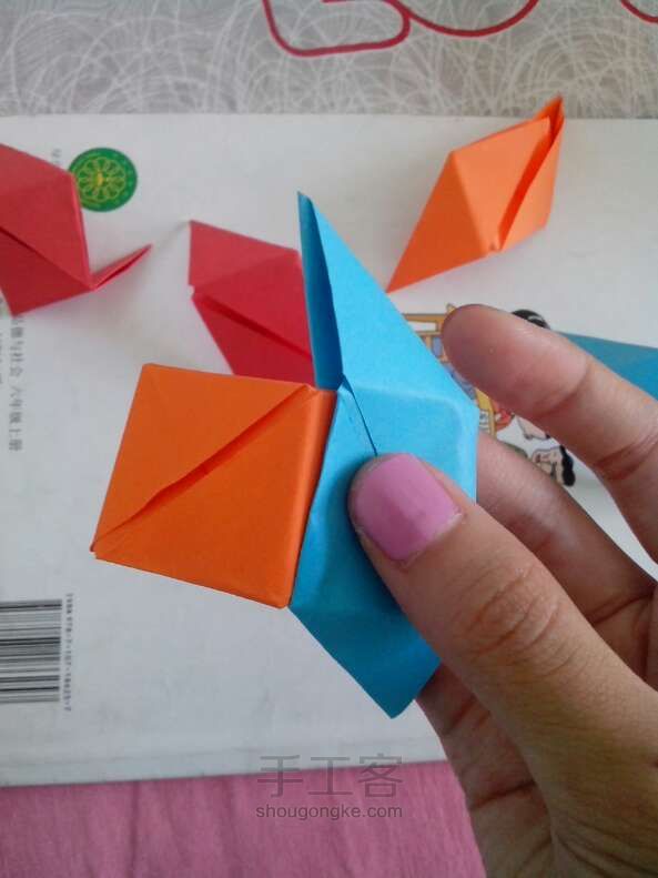 简单花球 折纸教程 第8步