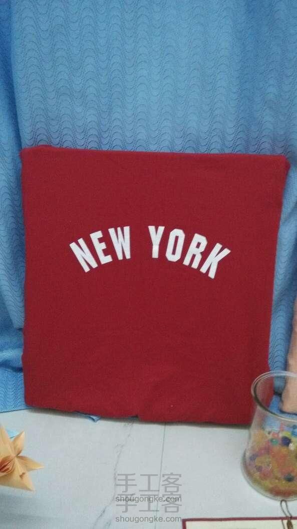 过气旧T恤做装饰画