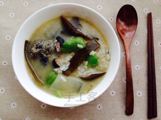快手懒人伙食---鸡汤烩米饭 第5步