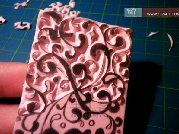 橡皮章雕花艺术手工DIY制作教程—YUKI 第15步