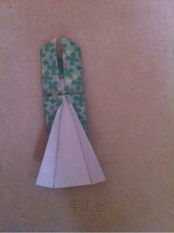 折纸裙子👗详 第14步