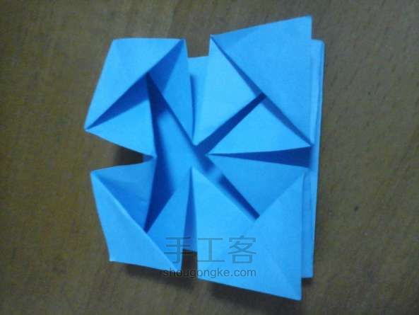 小花篮折纸教程 第3步