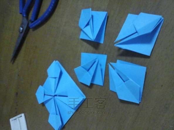 小花篮折纸教程 第5步