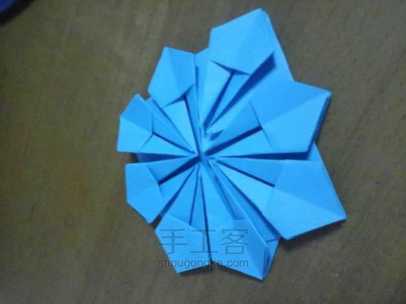 小花篮折纸教程 第7步