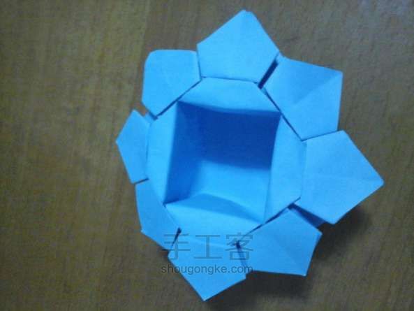 小花篮折纸教程 第9步