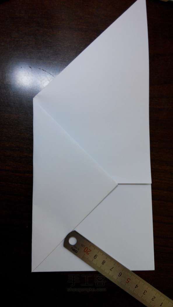 一张A4纸折叠带羽毛的信封！ 第4步