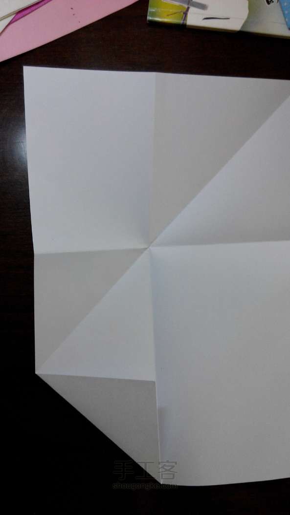 一张A4纸折叠带羽毛的信封！ 第6步